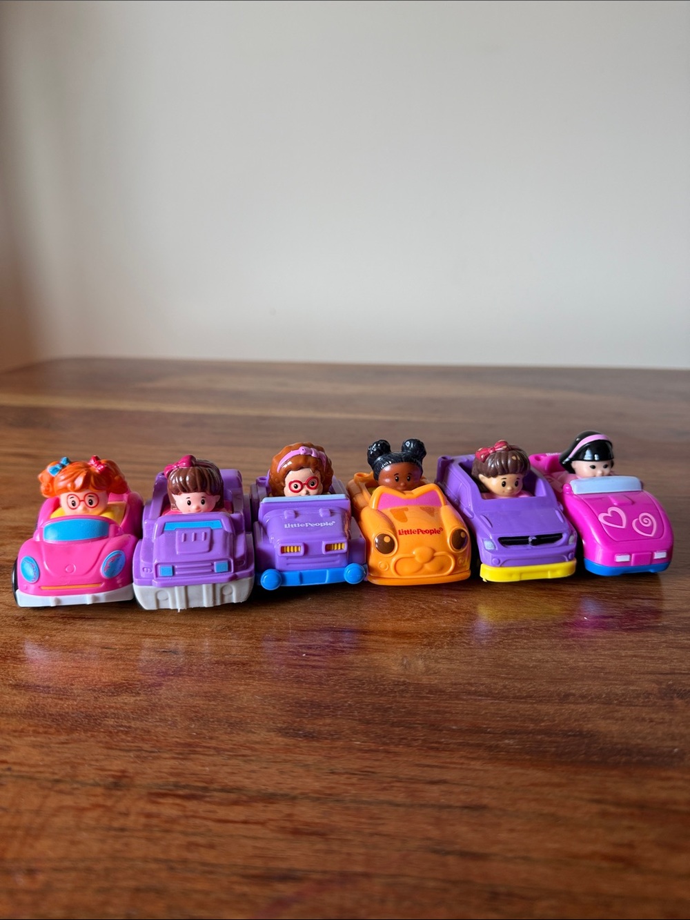 Bundle of Girl Little People Wheelie Cars